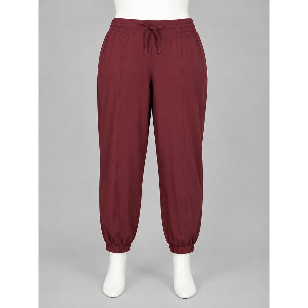 All in Motion Active Light Mid-Rise Jogger Maroon Red Large UPF 50+ New With Tag